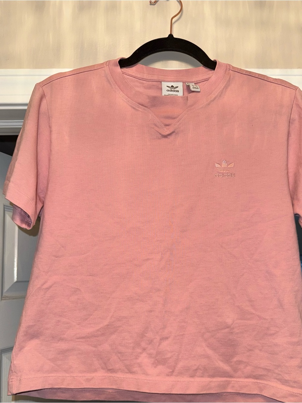 adidas Pink Trefoil Short Sleeve Tee